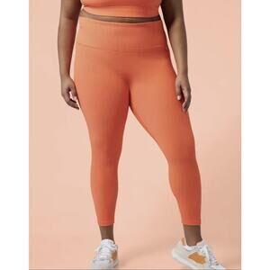 Athleta x Alicia Keys Elation Tight Ribbed Legging Jewel Orange 2X Pant Workout
